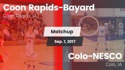 Matchup: Coon Rapids-Bayard vs. Colo-NESCO  2017