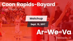 Matchup: Coon Rapids-Bayard vs. Ar-We-Va  2017
