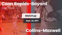 Matchup: Coon Rapids-Bayard vs. Collins-Maxwell  2017