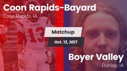 Matchup: Coon Rapids-Bayard vs. Boyer Valley  2017