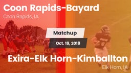 Matchup: Coon Rapids-Bayard vs. Exira-Elk Horn-Kimballton 2018