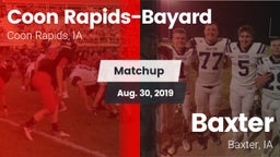 Matchup: Coon Rapids-Bayard vs. Baxter  2019