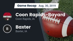 Recap: Coon Rapids-Bayard  vs. Baxter  2019