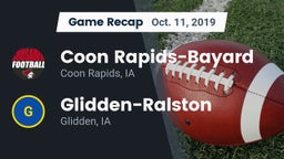 Recap: Coon Rapids-Bayard  vs. Glidden-Ralston  2019