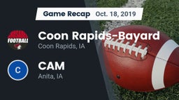 Recap: Coon Rapids-Bayard  vs. CAM  2019