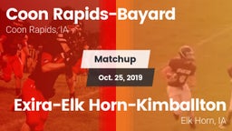 Matchup: Coon Rapids-Bayard vs. Exira-Elk Horn-Kimballton 2019
