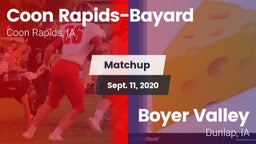 Matchup: Coon Rapids-Bayard vs. Boyer Valley  2020