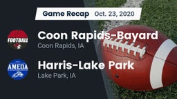 Recap: Coon Rapids-Bayard  vs. Harris-Lake Park  2020