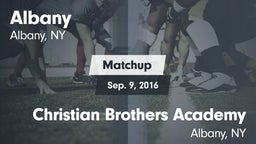 Matchup: Albany vs. Christian Brothers Academy  2016