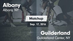 Matchup: Albany vs. Guilderland  2016