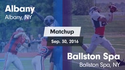 Matchup: Albany vs. Ballston Spa  2016
