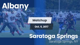 Matchup: Albany vs. Saratoga Springs  2017