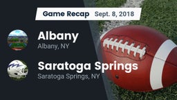 Recap: Albany  vs. Saratoga Springs  2018