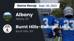 Recap: Albany  vs. Burnt Hills-Ballston Lake  2022
