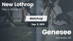 Matchup: New Lothrop vs. Genesee  2016