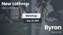 Matchup: New Lothrop vs. Byron  2016