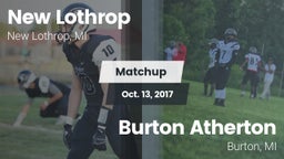 Matchup: New Lothrop vs. Burton Atherton   2017