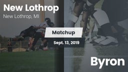 Matchup: New Lothrop vs. Byron 2019