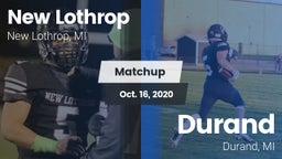 Matchup: New Lothrop vs. Durand  2020
