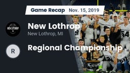 Recap: New Lothrop  vs. Regional Championship 2019