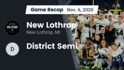 Recap: New Lothrop  vs. District Semi 2020