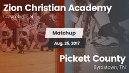 Matchup: Zion Christian Aca vs. Pickett County  2017