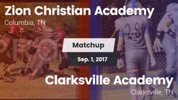 Matchup: Zion Christian Aca vs. Clarksville Academy 2017