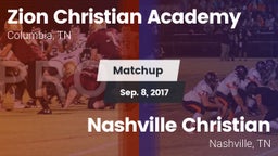 Matchup: Zion Christian Aca vs. Nashville Christian  2017