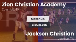 Matchup: Zion Christian Aca vs. Jackson Christian  2017