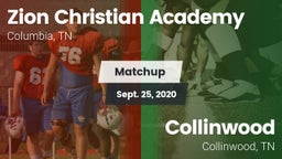 Matchup: Zion Christian Aca vs. Collinwood  2020