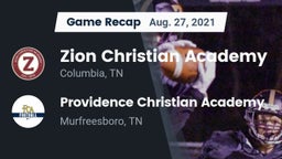 Recap: Zion Christian Academy  vs. Providence Christian Academy  2021