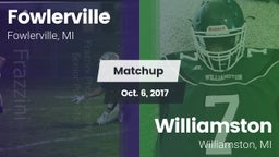 Matchup: Fowlerville vs. Williamston  2017