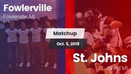 Matchup: Fowlerville vs. St. Johns  2018