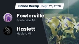 Recap: Fowlerville  vs. Haslett  2020