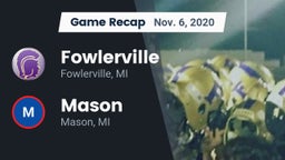 Recap: Fowlerville  vs. Mason  2020