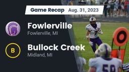 Recap: Fowlerville  vs. Bullock Creek  2023