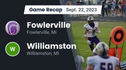 Recap: Fowlerville  vs. Williamston  2023