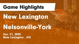 New Lexington  vs Nelsonville-York  Game Highlights - Jan. 21, 2020