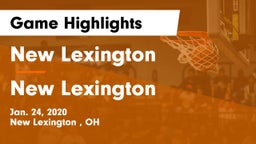 New Lexington  vs New Lexington  Game Highlights - Jan. 24, 2020