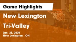 New Lexington  vs Tri-Valley  Game Highlights - Jan. 28, 2020