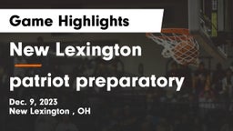 New Lexington  vs patriot preparatory Game Highlights - Dec. 9, 2023