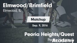Matchup: Elmwood/Brimfield vs. Peoria Heights/Quest Academy 2016