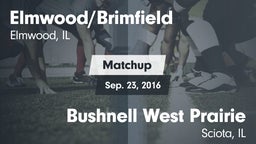 Matchup: Elmwood/Brimfield vs. Bushnell West Prairie 2016