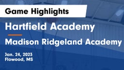 Hartfield Academy  vs Madison Ridgeland Academy Game Highlights - Jan. 24, 2023