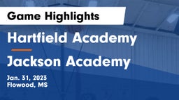 Hartfield Academy  vs Jackson Academy  Game Highlights - Jan. 31, 2023