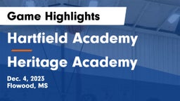 Hartfield Academy  vs Heritage Academy  Game Highlights - Dec. 4, 2023