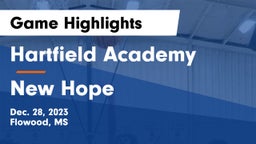 Hartfield Academy  vs New Hope  Game Highlights - Dec. 28, 2023