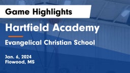 Hartfield Academy  vs Evangelical Christian School Game Highlights - Jan. 6, 2024