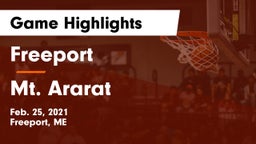 Freeport  vs Mt. Ararat Game Highlights - Feb. 25, 2021