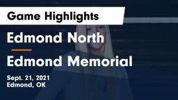 Edmond North  vs Edmond Memorial  Game Highlights - Sept. 21, 2021
